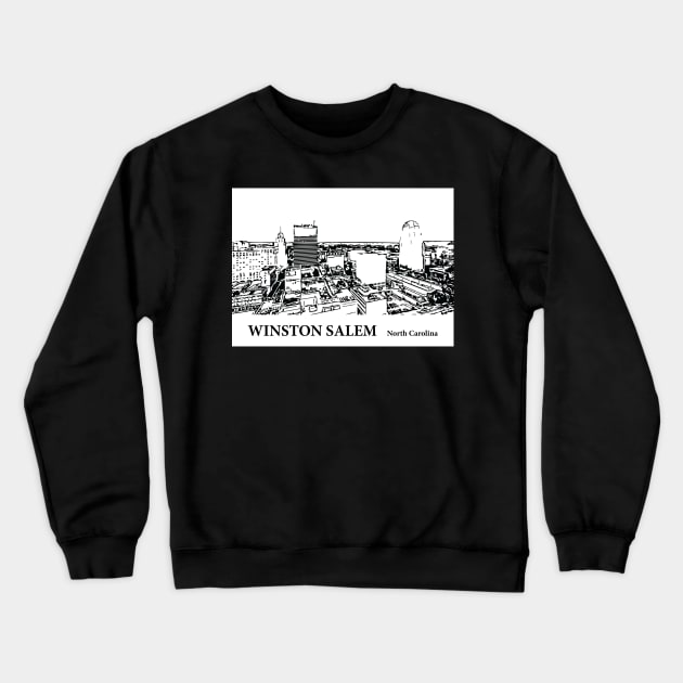 Winston Salem - North Carolina Crewneck Sweatshirt by Lakeric